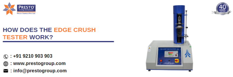 How does the edge crush tester work?
